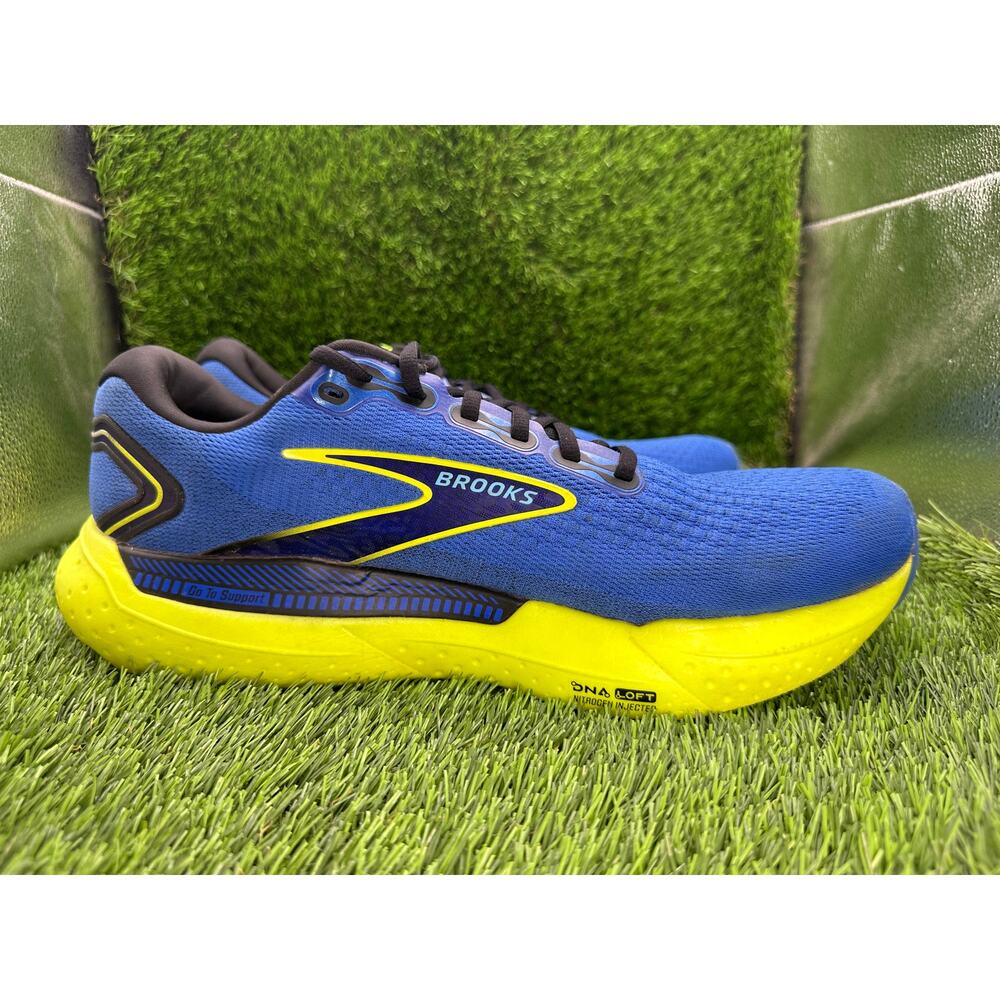 Brooks Glycerin GTS 21 1104201D429 Athletic Sneaker Men's 13D Blue Knit Jogging - Picture 8 of 13